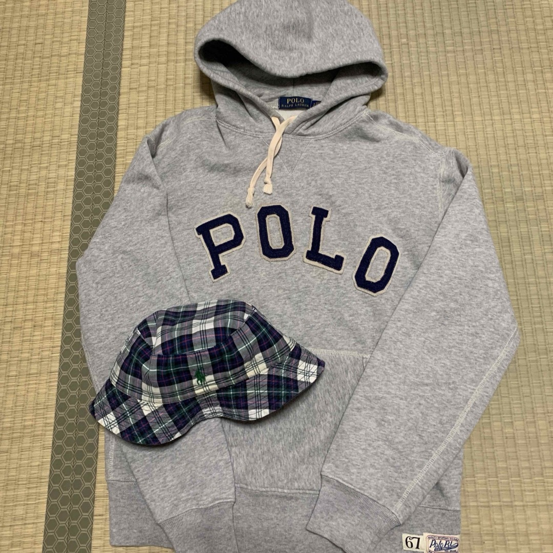 POLO RALPH LAUREN(ポロラルフローレン)のラルフローレン　polo ralphlauren ワッペン　グレー　ネイビー メンズのトップス(パーカー)の商品写真