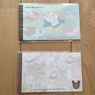 ポケモン(ポケモン)のポケモン　メモ帳　2冊　ミスド(ノート/メモ帳/ふせん)