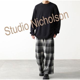 スタジオニコルソン(STUDIO NICHOLSON)の新品　スタジオニコルソン　メンズ　チェック　パンツ(その他)