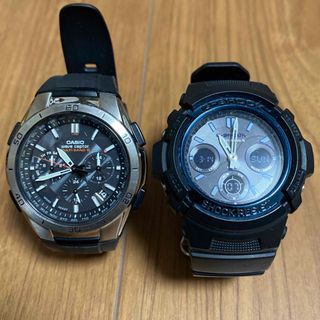 カシオ(CASIO)のカシオ①GSHOCK AWG M100A②WAVE CEPTOR WVQM410(腕時計(デジタル))