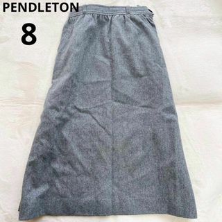 ペンドルトン(PENDLETON)の【訳あり特価】ペンドルトン ロングスカート ダークグレー サイズ8 M(ロングスカート)