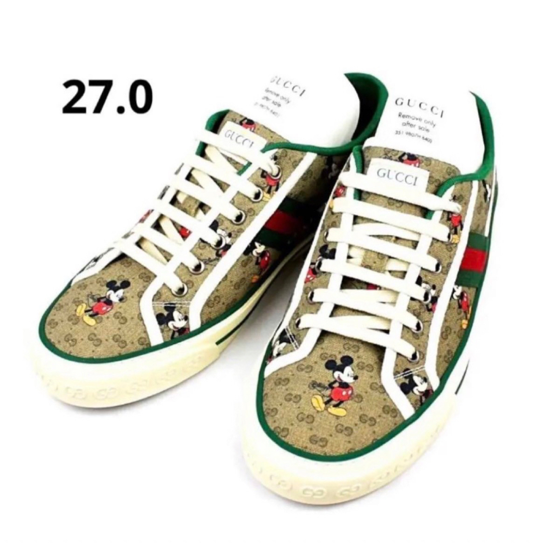 Gucci(グッチ)の新品未使用！　グッチ　ディズニー　ミッキー　メンズ　スニーカー　27㎝ メンズの靴/シューズ(スニーカー)の商品写真