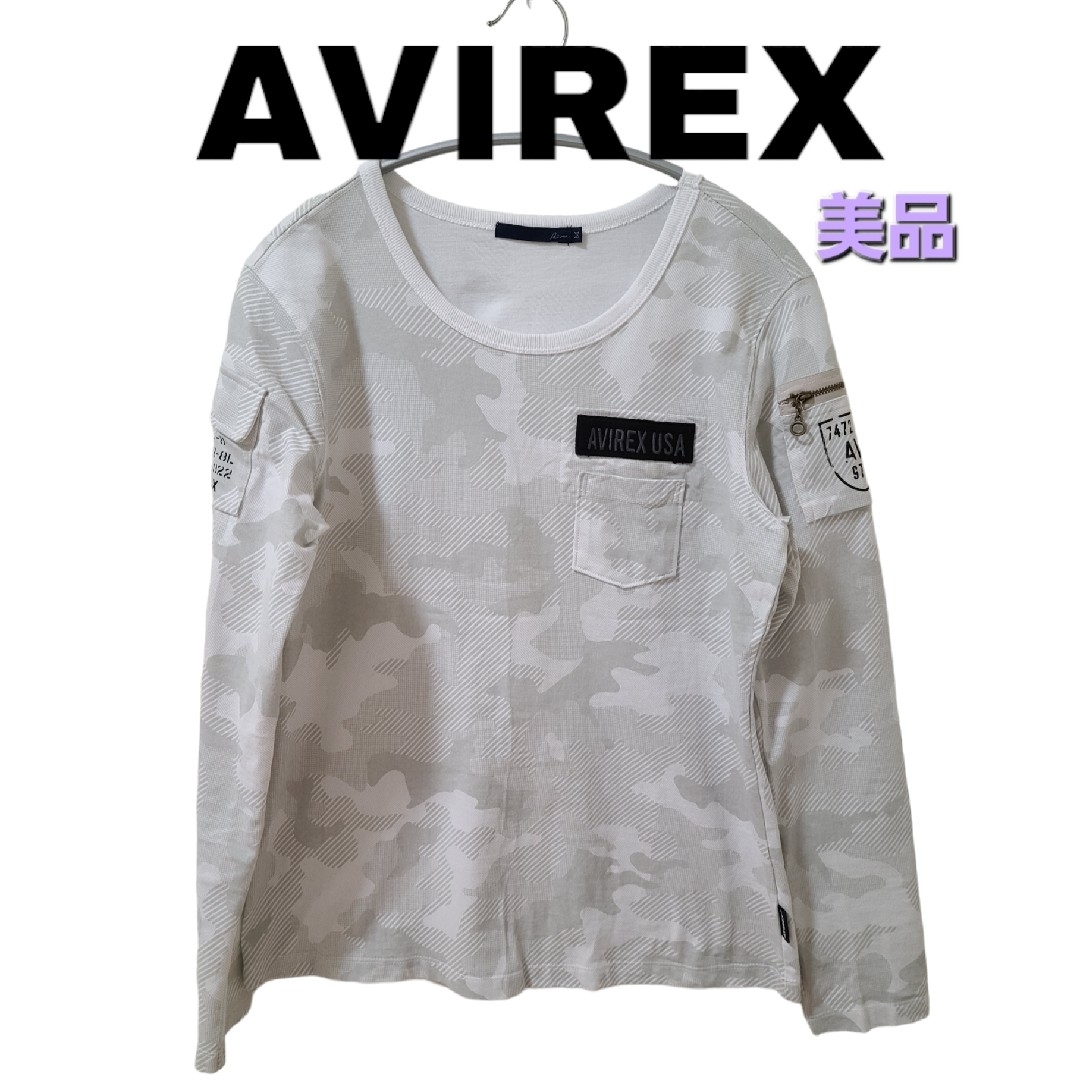 AVIREX(アヴィレックス)のAVIREX アビレックス 長袖 Tシャツ ロンT ポケット ミリタリー メンズのトップス(Tシャツ/カットソー(七分/長袖))の商品写真