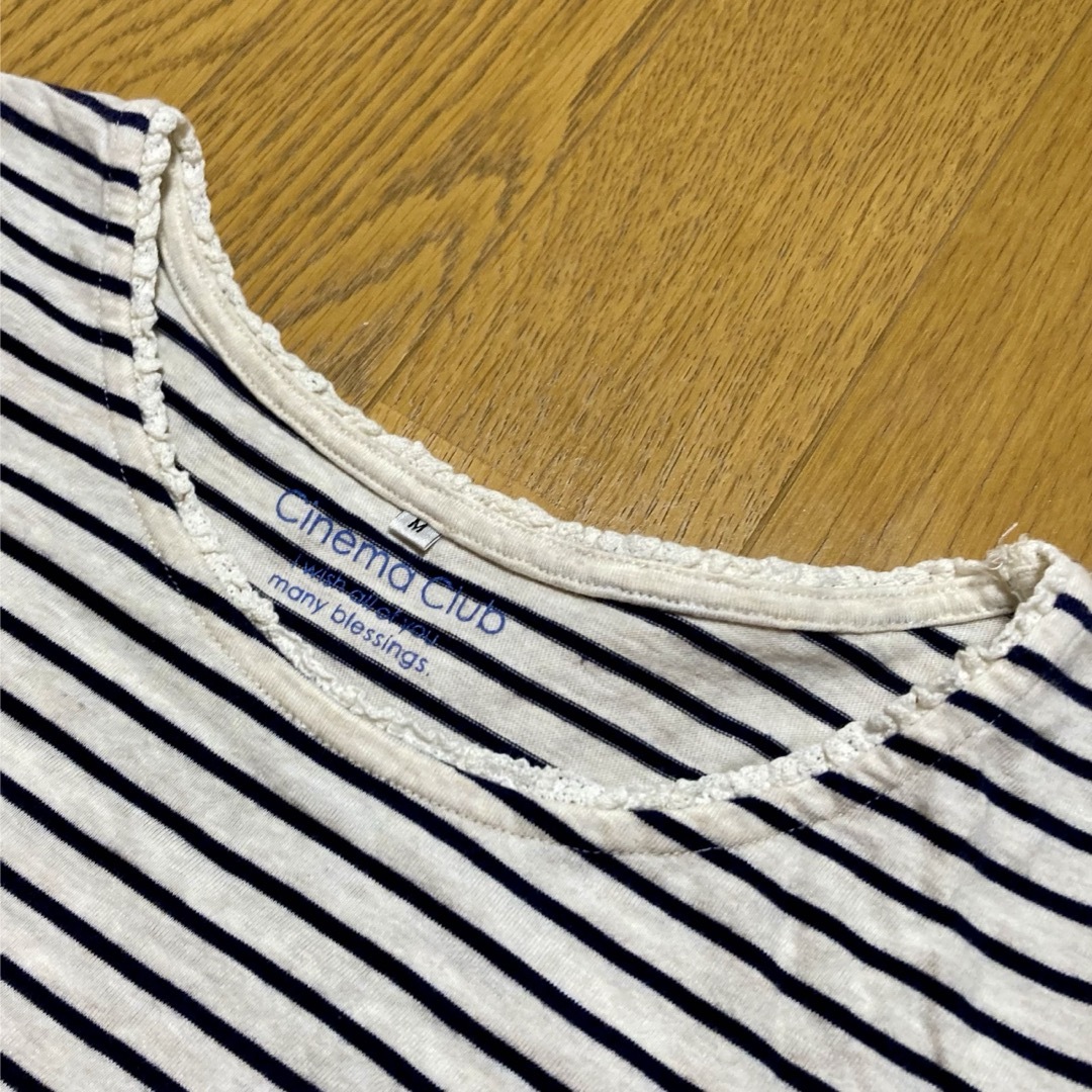 HONEYS(ハニーズ)のボーダーTシャツ(7分袖) レディースのトップス(Tシャツ(長袖/七分))の商品写真