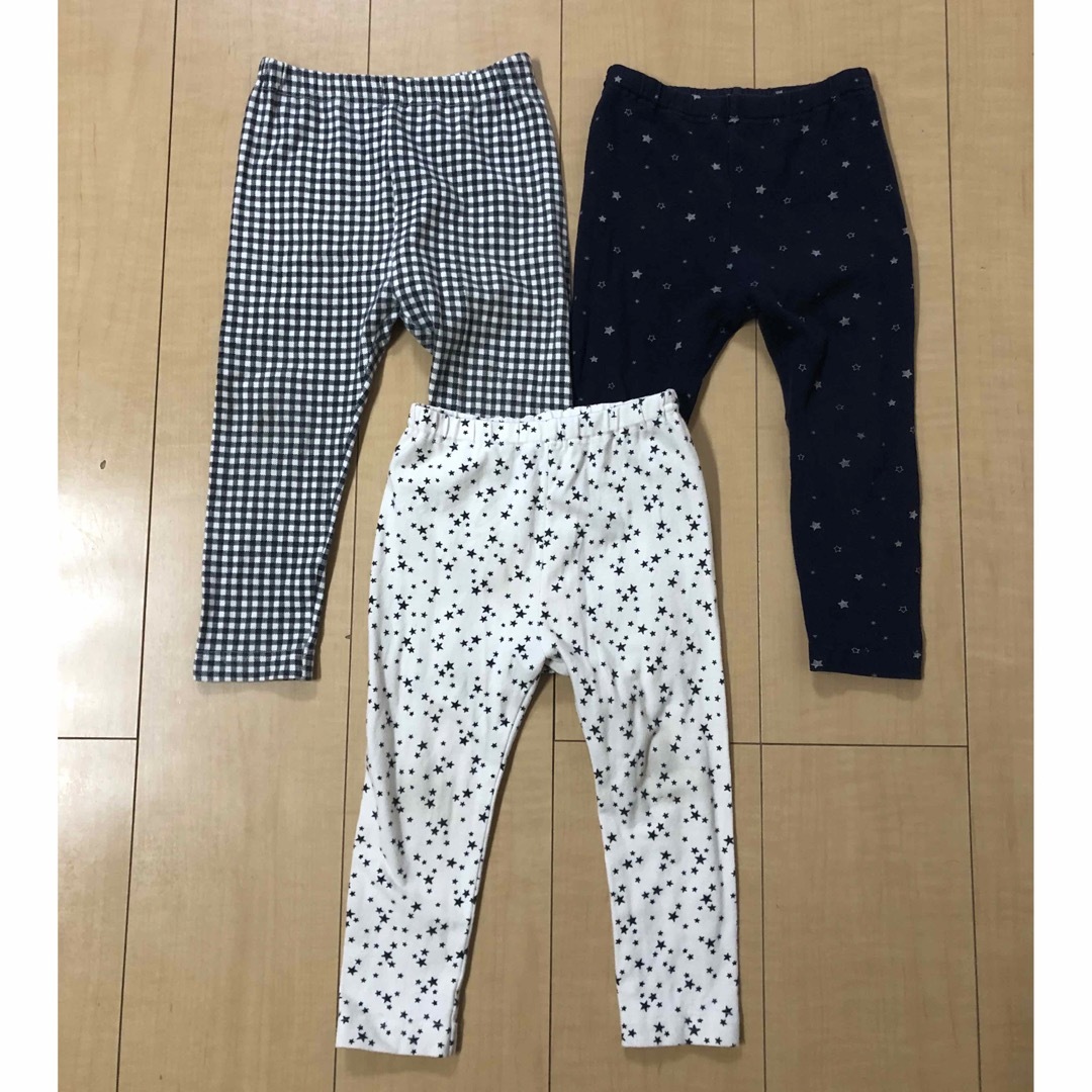 UNIQLO(ユニクロ)のユニクロ　UNIQLO レギンス　90 保育園　公園 キッズ/ベビー/マタニティのキッズ服女の子用(90cm~)(パンツ/スパッツ)の商品写真