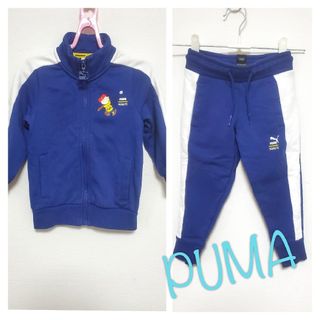 プーマ(PUMA)の【2T】プーマ　スヌーピー　スウェット上下　セットアップ　ジャージ(Tシャツ/カットソー)