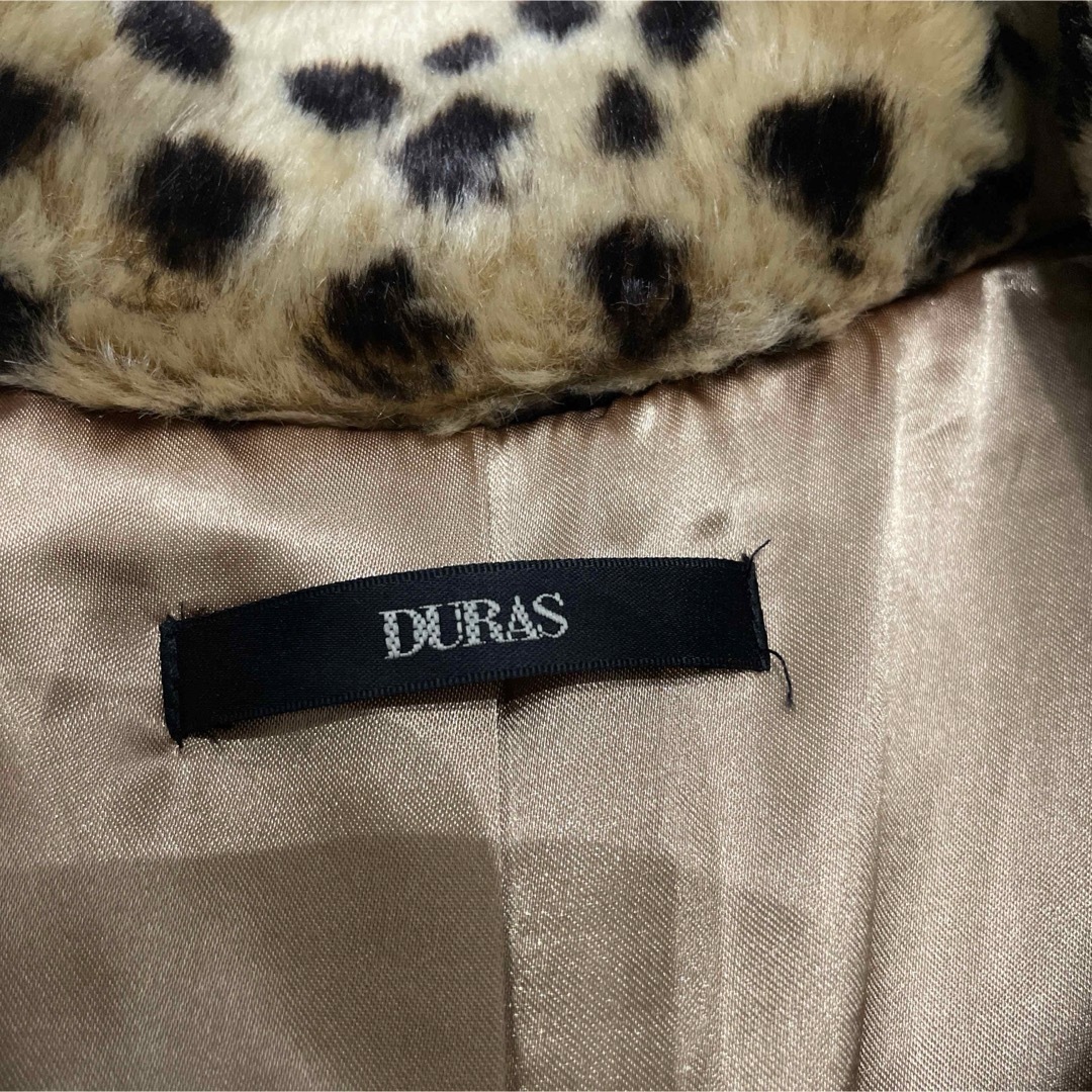 DURAS(デュラス)のヒョウ柄 ファーコート DURAS レディースのジャケット/アウター(毛皮/ファーコート)の商品写真