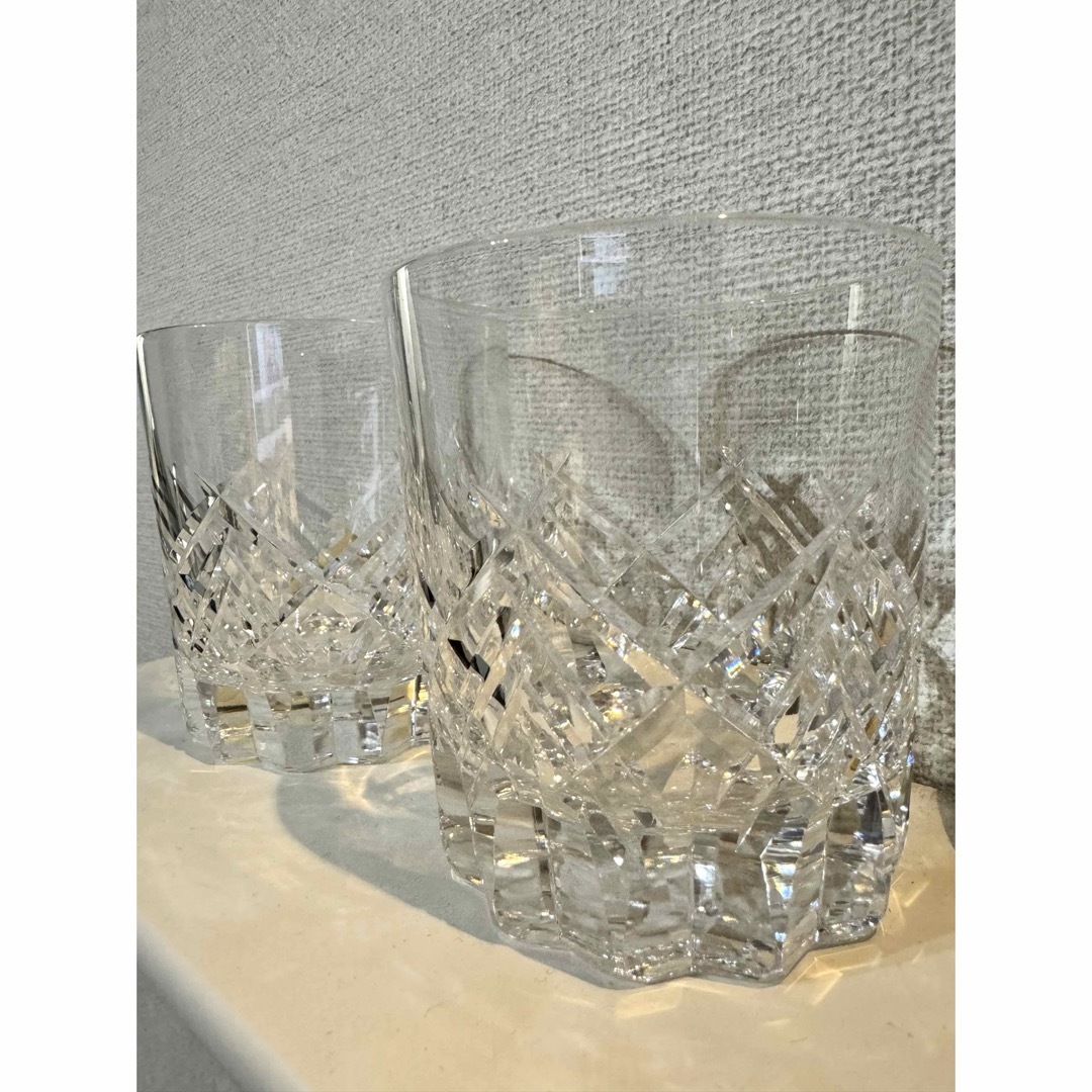 Baccarat(バカラ)の新品★カガミクリスタル★江戸切子★ペアロックグラス★ インテリア/住まい/日用品のキッチン/食器(グラス/カップ)の商品写真