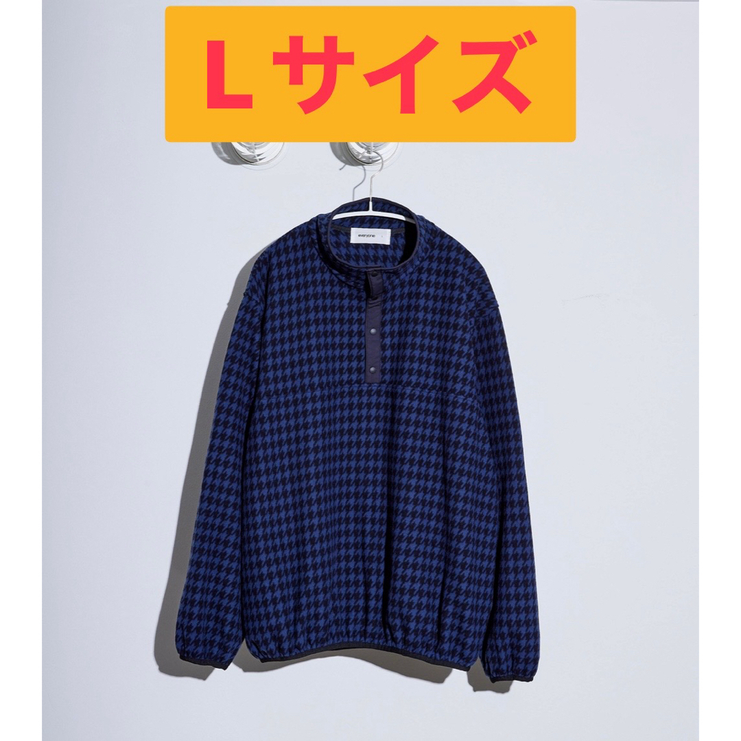 everyone houndstooth snap pullover フリースその他