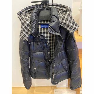 BURBERRY BLUE LABEL - BURBERRY  BLUE LABEL  ダウンコート　ショート　黒　ブラック