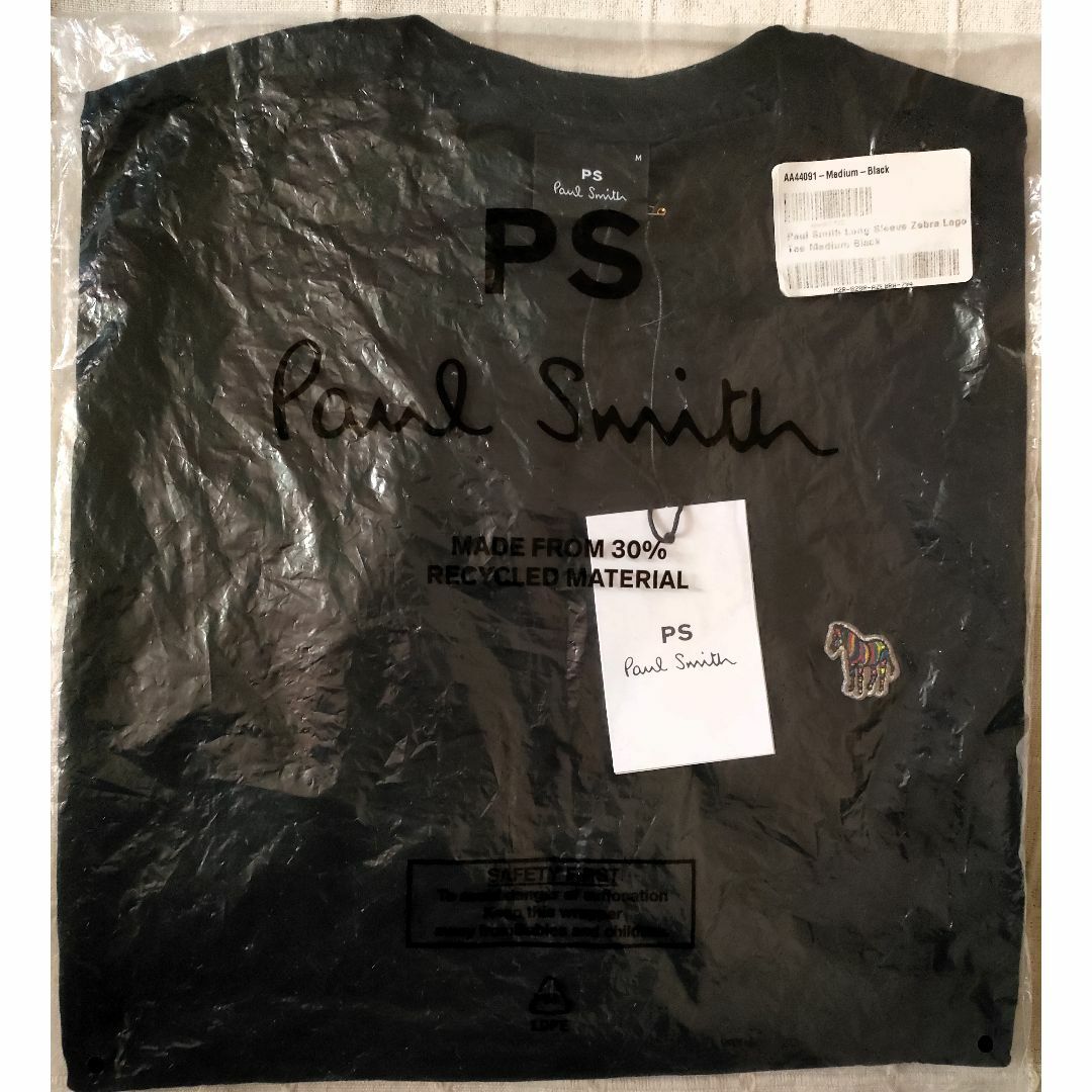 Paul Smith(ポールスミス)のPaul Smith(ポール・スミス)ロングスリーブ ゼブラロゴ Tシャツ（M） メンズのトップス(Tシャツ/カットソー(七分/長袖))の商品写真