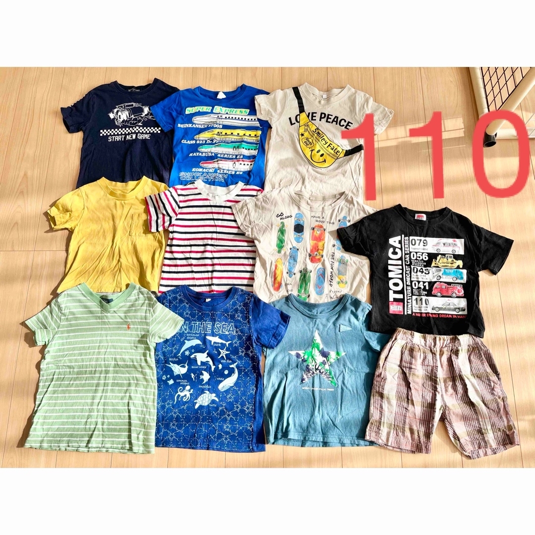 ベルメゾン(ベルメゾン)の半袖Tシャツ　まとめ売り  110 キッズ/ベビー/マタニティのキッズ服男の子用(90cm~)(Tシャツ/カットソー)の商品写真