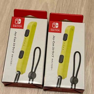 新品　Joy-Con ストラップ　ネオンイエロー(その他)