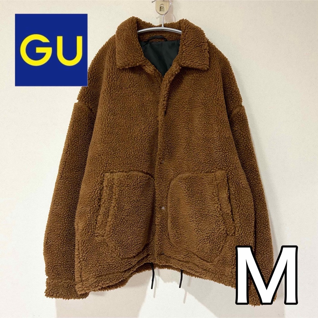 GU(ジーユー)の【超美品】GU ブルゾン ボアジャケット ブラウン M ジーユー レディースのジャケット/アウター(ブルゾン)の商品写真