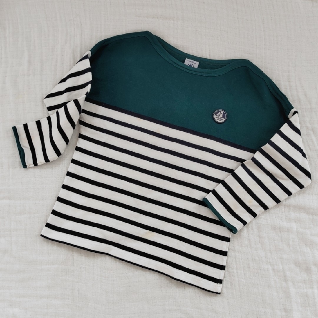 PETIT BATEAU(プチバトー)のプチバトー　PETIT BATEAU　ボーダー　カットソー キッズ/ベビー/マタニティのキッズ服男の子用(90cm~)(Tシャツ/カットソー)の商品写真