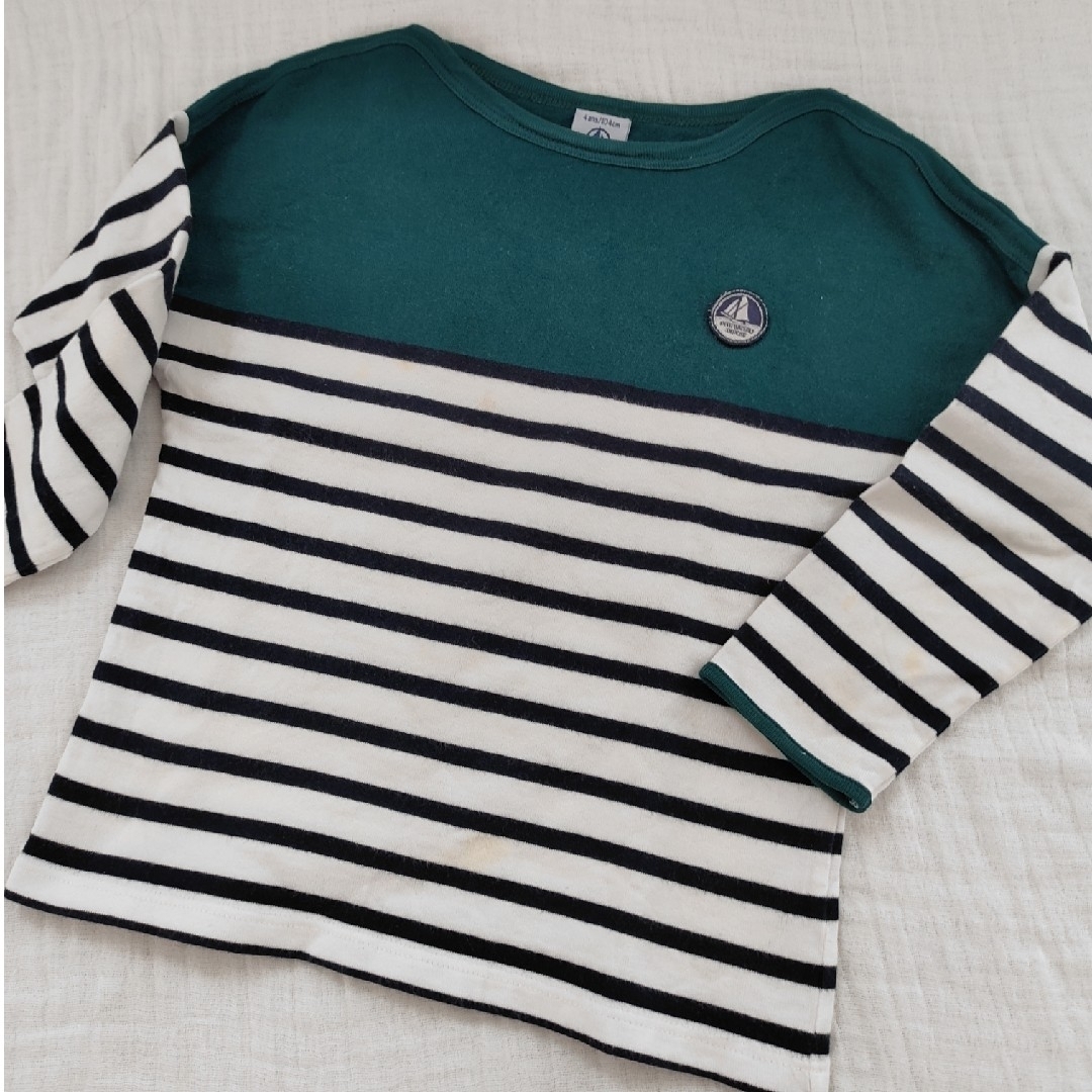 PETIT BATEAU(プチバトー)のプチバトー　PETIT BATEAU　ボーダー　カットソー キッズ/ベビー/マタニティのキッズ服男の子用(90cm~)(Tシャツ/カットソー)の商品写真