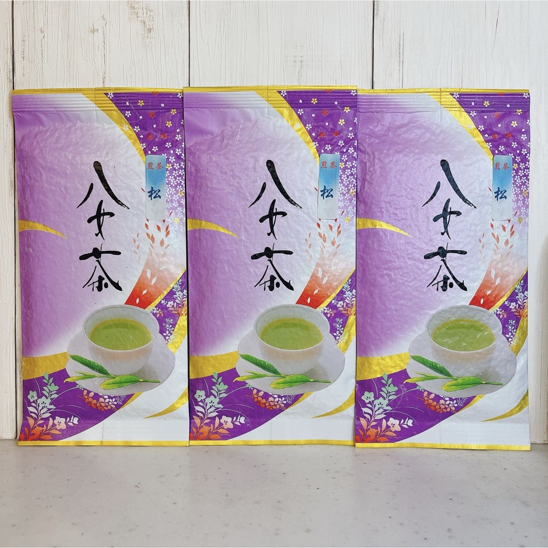 【即日発送】八女茶 お茶 緑茶 茶葉 上級煎茶 松 3セット割引販売【匿名配送】 食品/飲料/酒の飲料(茶)の商品写真