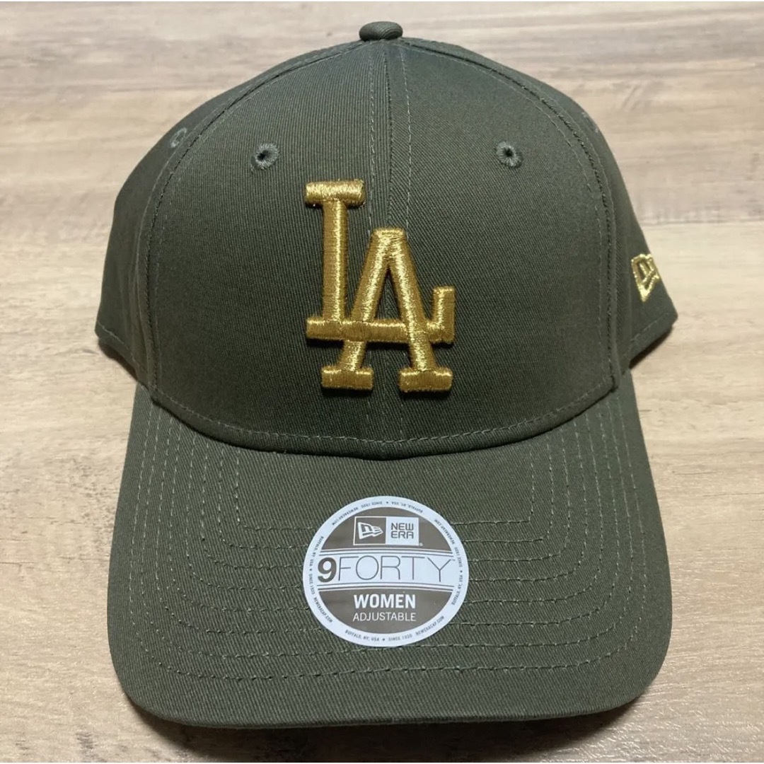 NEW ERA(ニューエラー)のNew Era LA ニューエラ ドジャース キャップ カーキ 新品未使用 レディースの帽子(キャップ)の商品写真