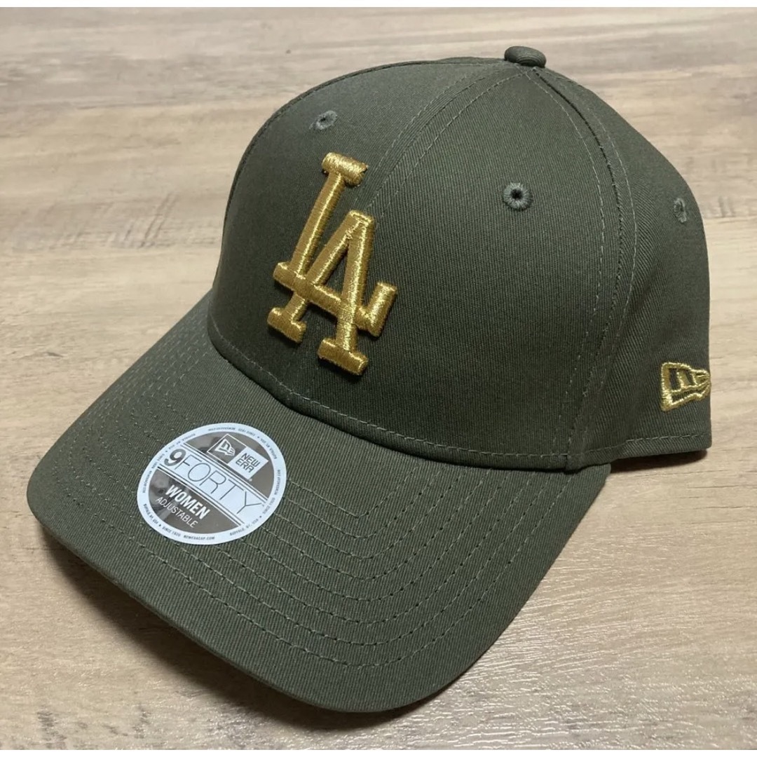 NEW ERA(ニューエラー)のNew Era LA ニューエラ ドジャース キャップ カーキ 新品未使用 レディースの帽子(キャップ)の商品写真