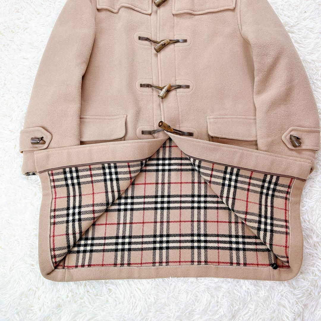 BURBERRY(バーバリー)のバーバリーズ ダッフルコート フード ノバチェック ベージュ 50 Lサイズ メンズのジャケット/アウター(ダッフルコート)の商品写真