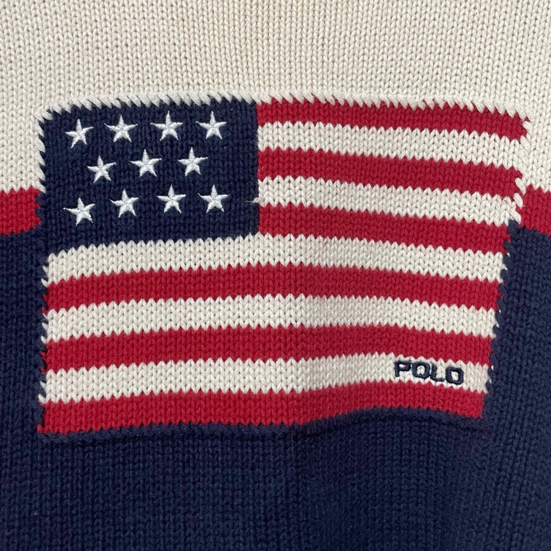 POLO RALPH LAUREN(ポロラルフローレン)のポロ　ラルフローレン　スポーツ　フラッグニット　セーター レディースのトップス(ニット/セーター)の商品写真