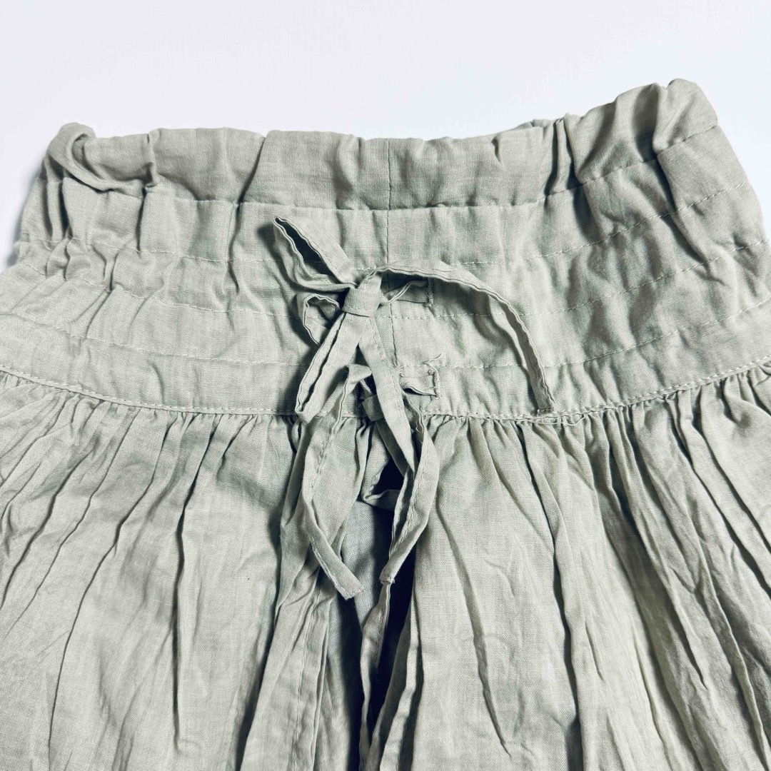 Skip Land(スキップランド)の● アースカラー ガールズ フリル スカート 90 USED ● キッズ/ベビー/マタニティのキッズ服女の子用(90cm~)(スカート)の商品写真
