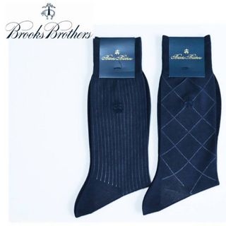 ブルックスブラザース(Brooks Brothers)の《ブルックスブラザーズ》新品 ロゴ刺繍入 ビジネスソックス2足 25~26cm(ソックス)