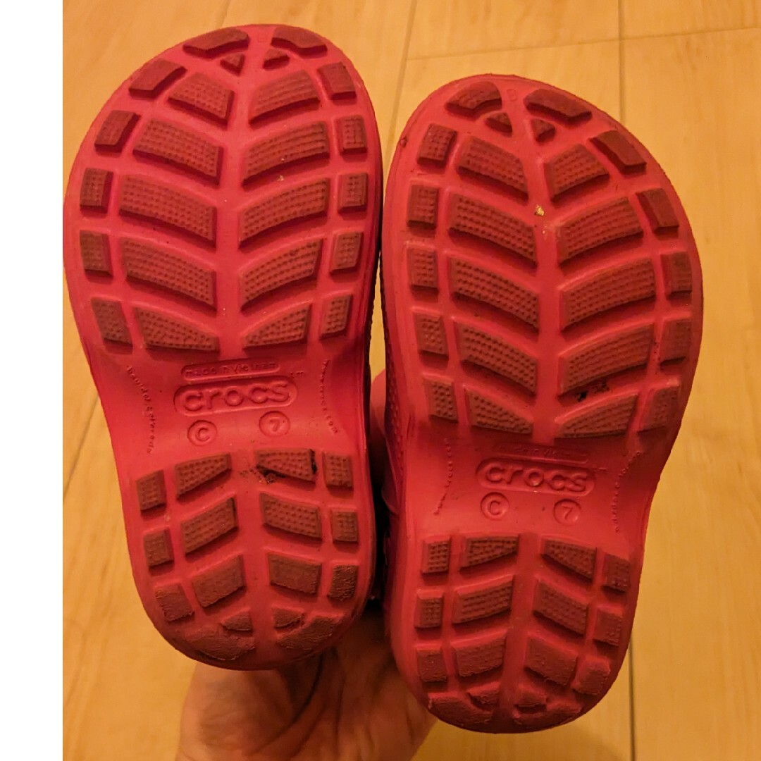 crocs(クロックス)の記名なし！クロックス　長靴 14cmくらい キッズ/ベビー/マタニティのベビー靴/シューズ(~14cm)(長靴/レインシューズ)の商品写真