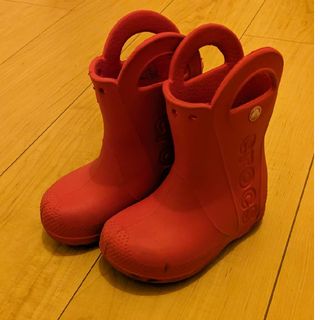 クロックス(crocs)の記名なし！クロックス　長靴 14cmくらい(長靴/レインシューズ)