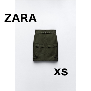 ザラ(ZARA)のZARA カーゴミディスカート(ひざ丈スカート)