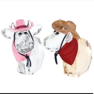 スワロフスキー(SWAROVSKI)のスワロフスキー Cowboy & Cowgirl Mos, 2014年度限定品(置物)