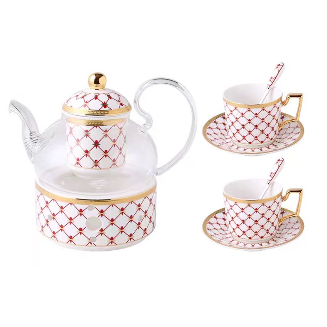 高級感ティー・コーヒーカップセット カップ&ソーサー2客セット 高級感ティー・コーヒーカップセット カップ&ソーサー2客セット