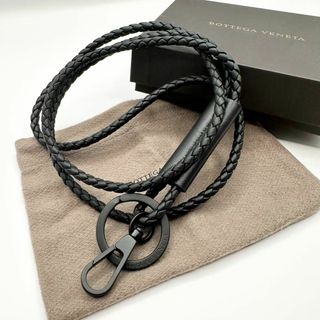 ボッテガヴェネタ(Bottega Veneta)の【新品未使用】BOTTEGA VENETA キーリング　キーホルダー ロング(キーホルダー)