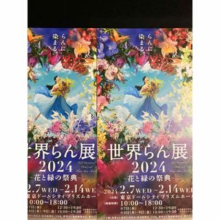 世界らん展　2024 無料鑑賞券2枚組(その他)