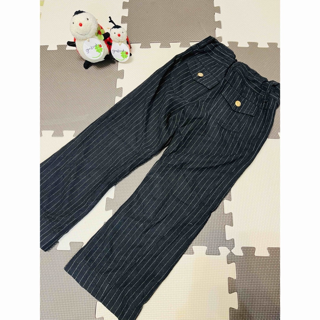 INGNI First(イングファースト)のINGNI First ウール混ボーダーパンツ　L 140 冬　ボトムス　ズボン キッズ/ベビー/マタニティのキッズ服女の子用(90cm~)(パンツ/スパッツ)の商品写真