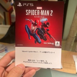 PS5 スパイダーマン2 プロダクトカード(家庭用ゲームソフト)