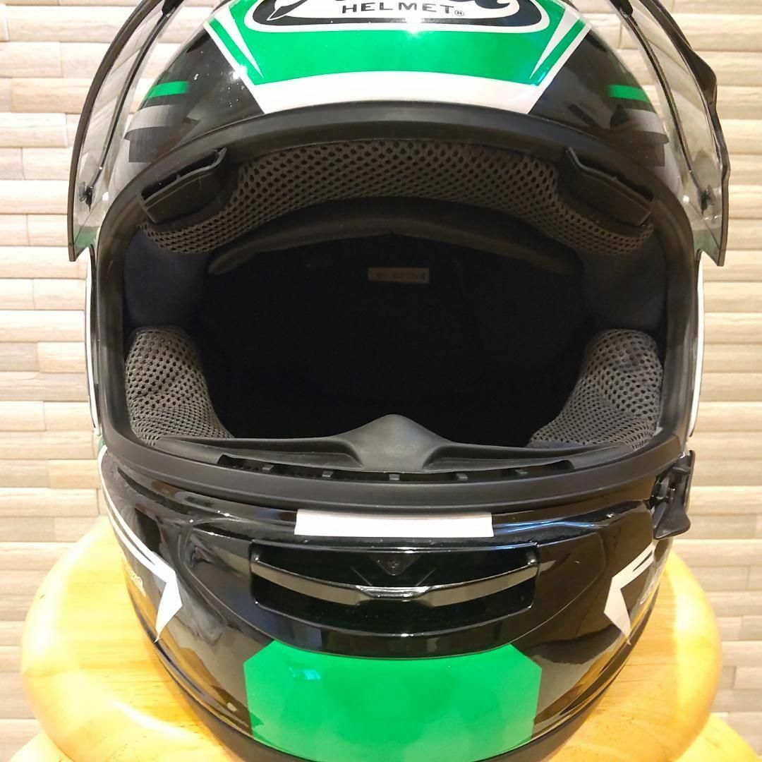 20170124★美品★ ARAI アライ RX-7X GHOST XLサイズ 緑 ヘルメット