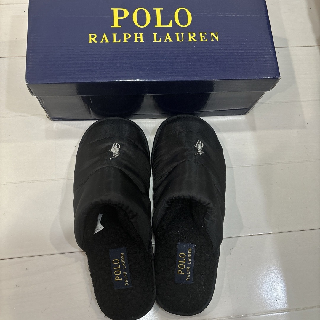 POLO RALPH LAUREN(ポロラルフローレン)の新品未使用☆POLO Ralph Laurenボアスリッパポロラルフローレン レディースの靴/シューズ(スリッポン/モカシン)の商品写真