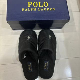 ポロラルフローレン(POLO RALPH LAUREN)の新品未使用☆POLO Ralph Laurenボアスリッパポロラルフローレン(スリッポン/モカシン)