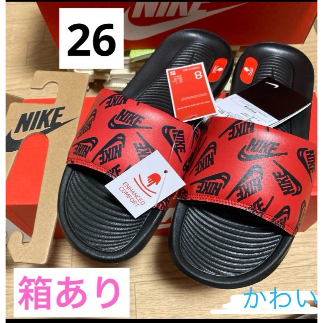 NIKE - NIKE 26 サンダル ロゴ ビクトリ スライド かわいの通販 by 31 ...