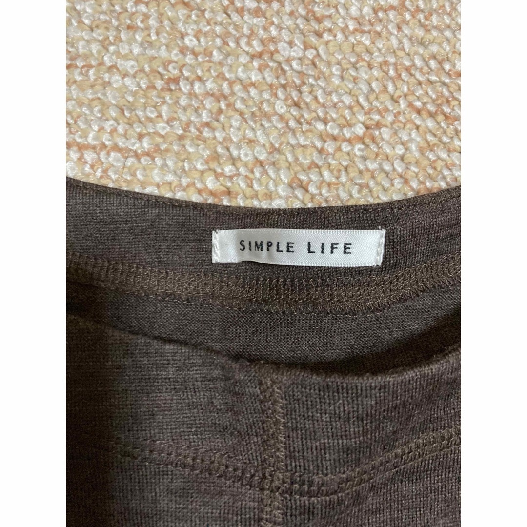 SIMPLE LIFE(シンプルライフ)のSIMPLE LIFE茶のチュニック風（15号） レディースのトップス(チュニック)の商品写真