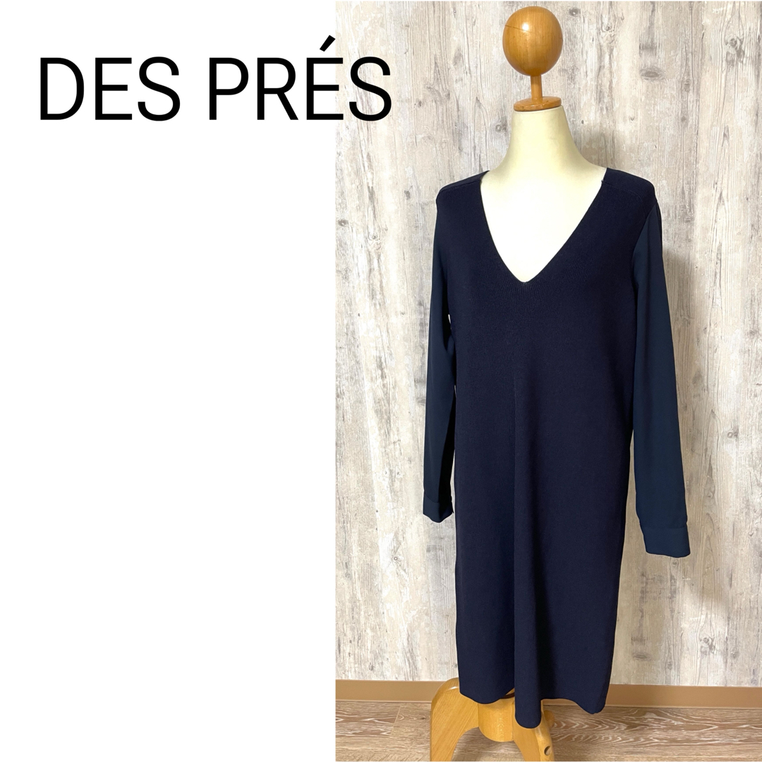 1◼着丈DES PRESネイビーワンピース