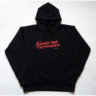 TATTOO JUNKIE HEAVY WEIGHT HOODIE BLACK(パーカー)