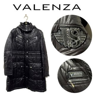 【VALENZA SPORTS】ラインストーン装飾　ロングダウンジャケット(ダウンコート)