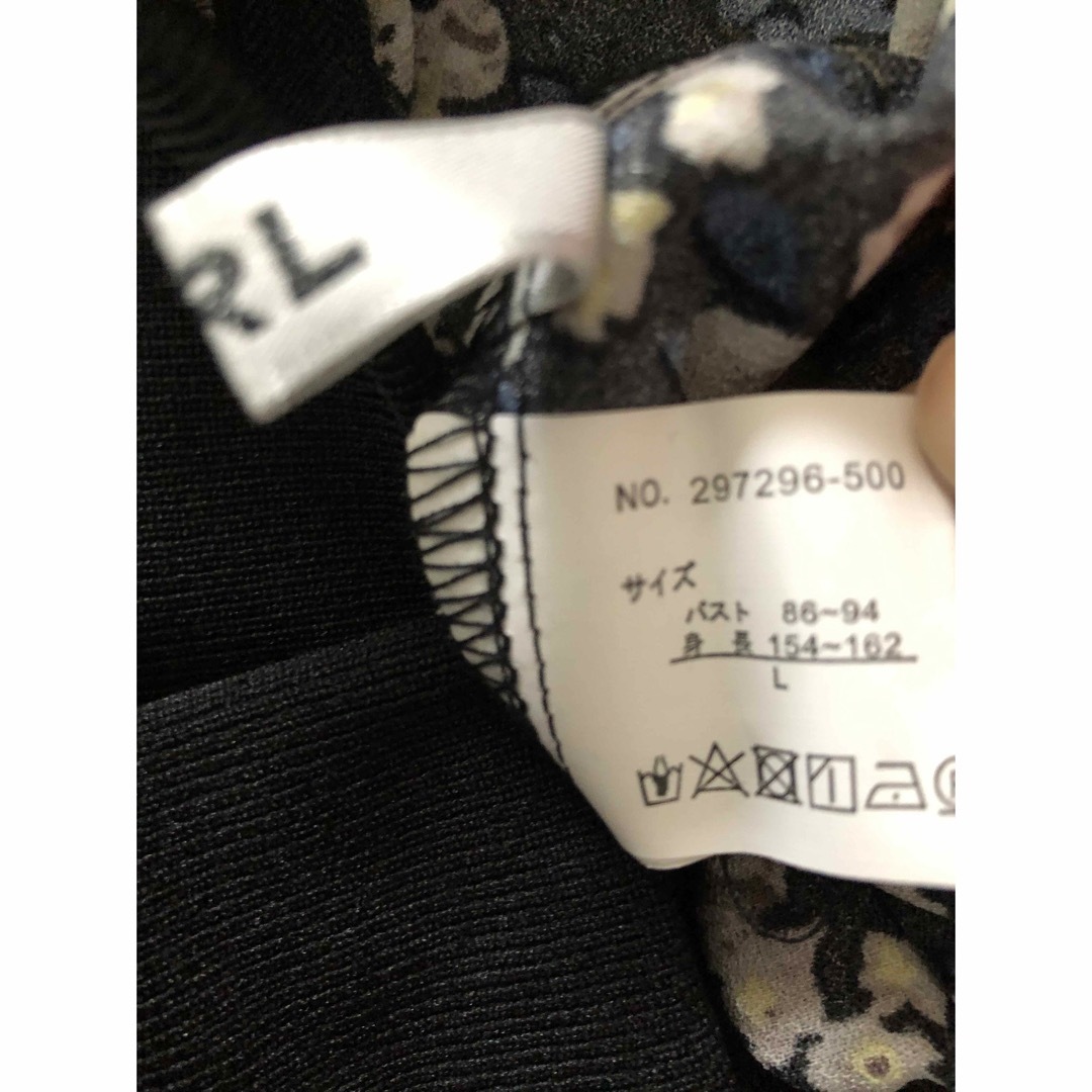 GRL(グレイル)の小花柄シフォンブルゾンブラック レディースのジャケット/アウター(ブルゾン)の商品写真