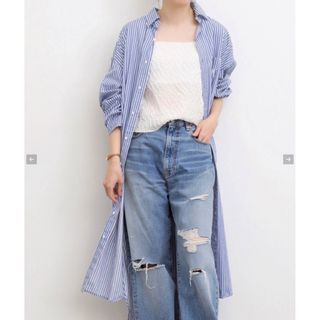 アパルトモンドゥーズィエムクラス(L'Appartement DEUXIEME CLASSE)の【Americana/アメリカーナ】STRIPE SHIRT Onepiece(ロングワンピース/マキシワンピース)