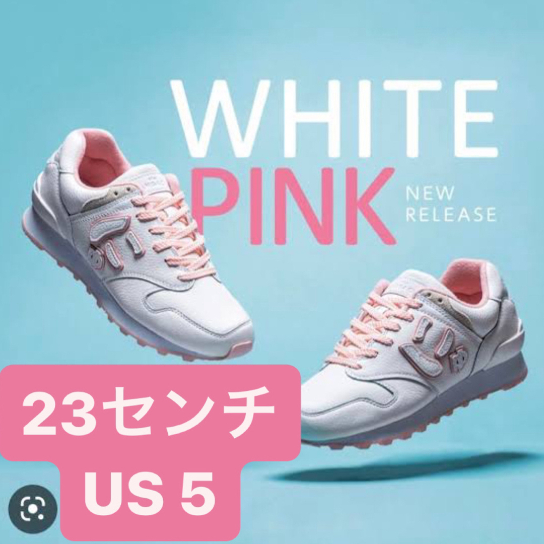 New Balance(ニューバランス)のにゅ〜ず『WHITE×PINK』  SAGNGACIO スニーカー レディースの靴/シューズ(スニーカー)の商品写真