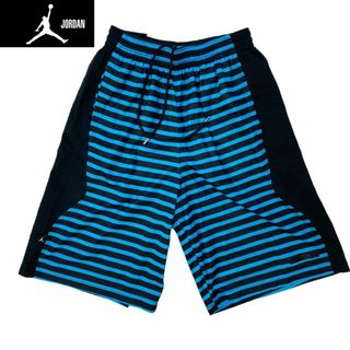 ジョーダン(Jordan Brand（NIKE）)の送無■程度良好【エアジョーダン】DRI-FITハーフパンツ ボーダー 速乾 M(その他)