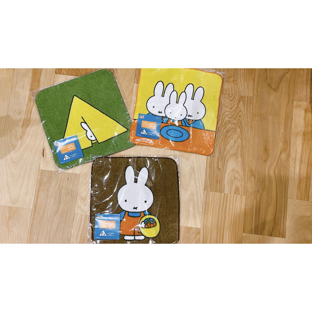 miffy(ミッフィー)のミッフィー　一番くじ　F賞　3枚セット エンタメ/ホビーのアニメグッズ(タオル)の商品写真