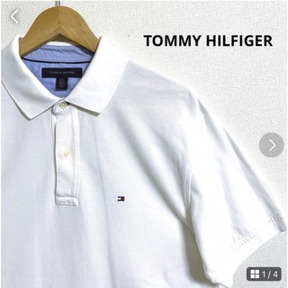 トミーヒルフィガー(TOMMY HILFIGER)の美品TOMMY HILFIGER 大きいサイズ　ポロシャツ(ポロシャツ)